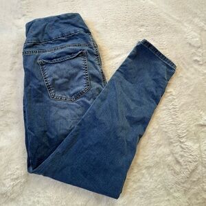 JAG Jeans Size 12 High Rise Pull On Skinny Jeans Blue Stretch Denim